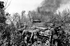 Tank infantry cooperation skoda russian village pskow (1)
